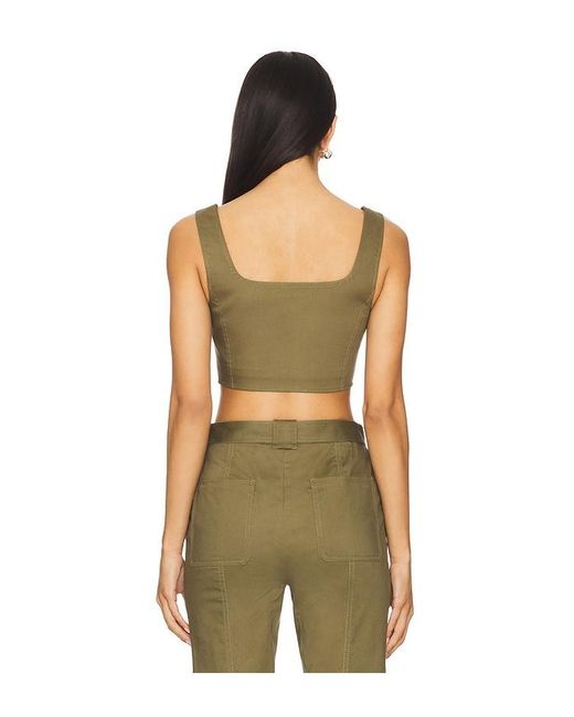 Jonathan Simkhai Green Kateri Bustier Top