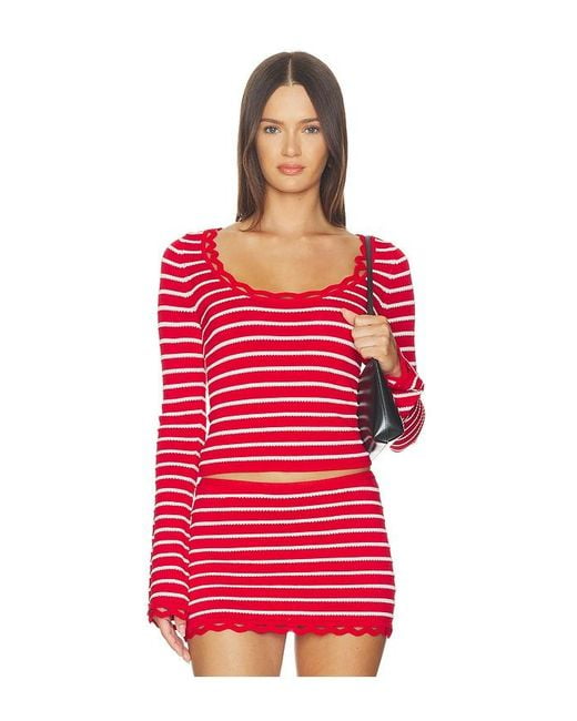 Solid & Striped Red The Penelope Top