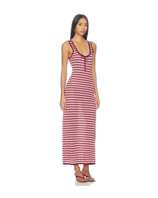 LSPACE Red Rosalie Maxi Dress