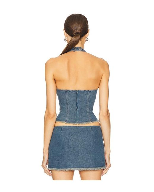 LOBA Blue Selma Top