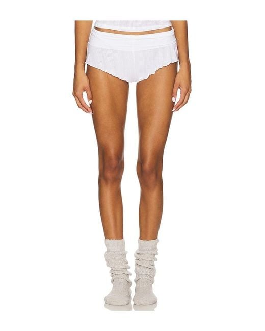 Negative Underwear White Whipped Mini Short