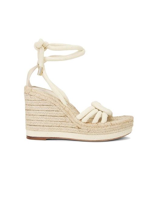 Alexandre Birman White Vicky Rope Wedge Sandal