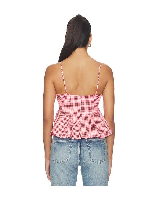 Astr Red Alma Top