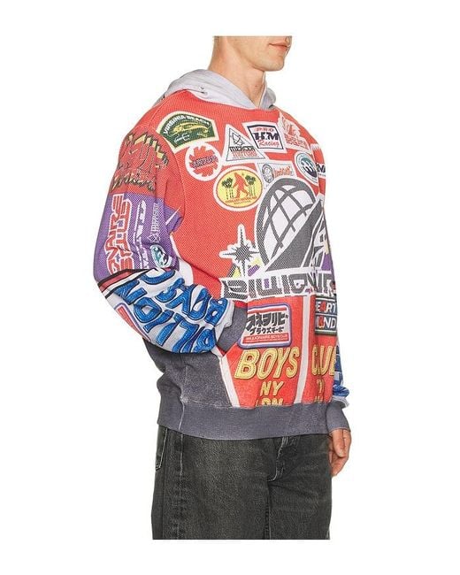 BBCICECREAM Red Outside Hoodie for men