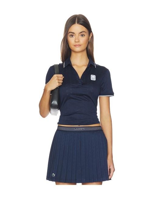 Lacoste Blue Tennis Performance Top