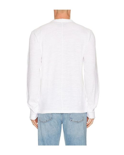 Classic Henley En Color Blanco Talla (También En S, M, Xl) Rag & Bone de hombre de color White