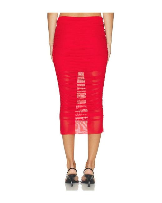 SER.O.YA Red Maja Mesh Skirt