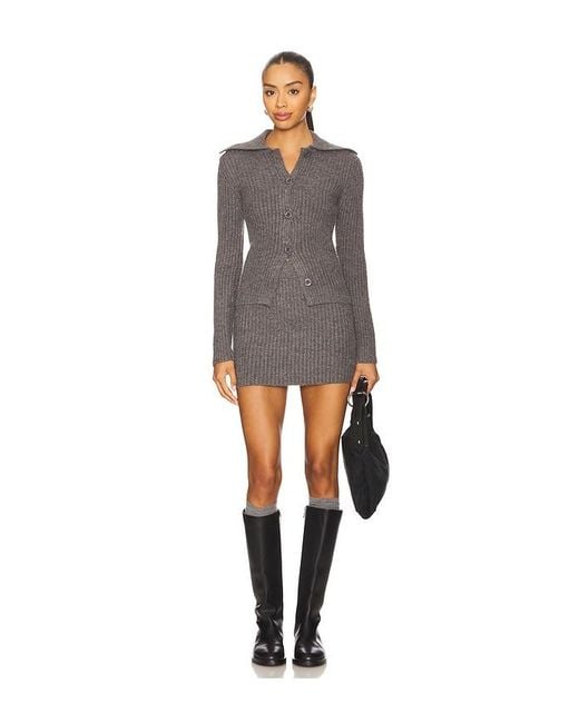 ALL THE WAYS Gray Alyssa Skirt Set