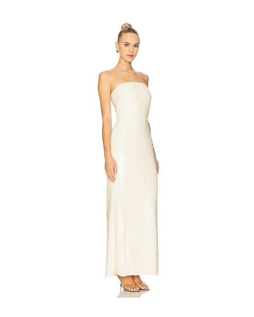 Simon Miller White Sculpty Strapless Sequin Dress