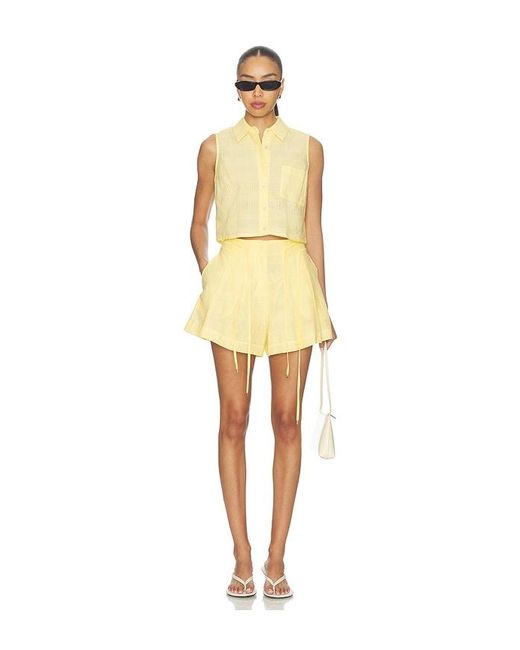 Hevron Yellow Aster Short