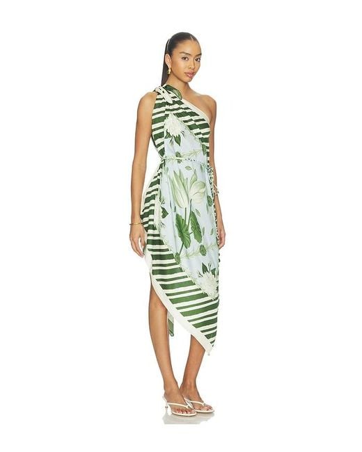 VERANDAH Multicolor Multiway Scarf Blouse Dress