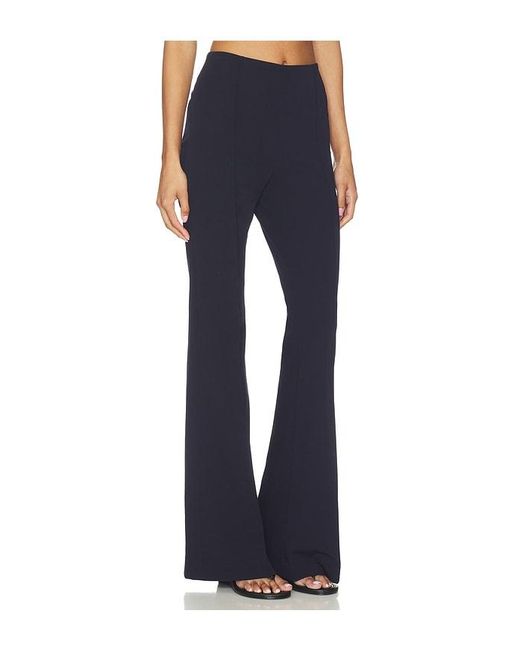 Smythe Blue Pintuck Flare Pant