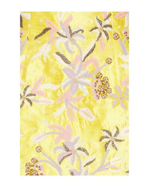 La Fuori Yellow Mini Dress