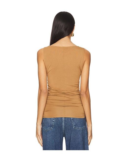 Rag & Bone Blue Luca Shirred Tank