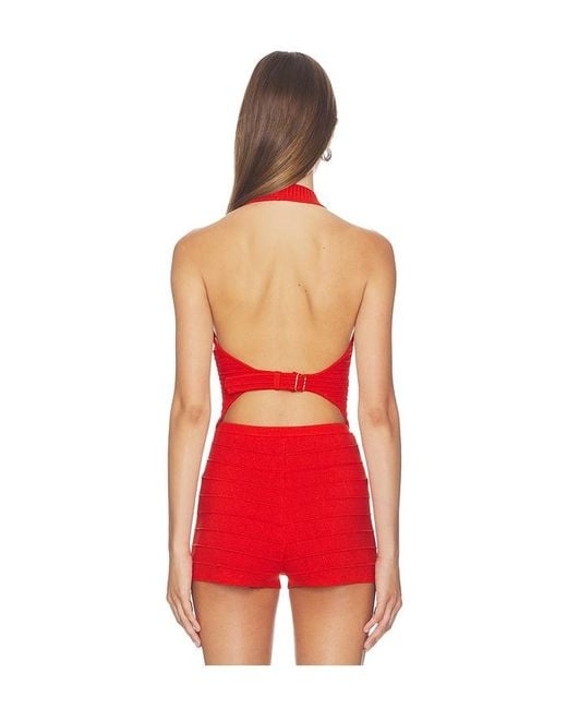 retroféte Red Tinsley Knit Vest