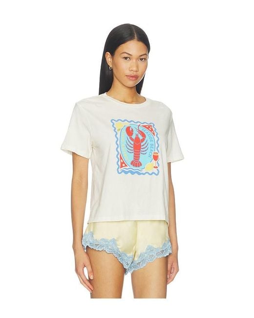 Sunny Somewhere White Seaside Beach Shack Everyday Tee