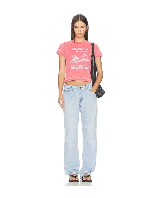 aligrace Blue Low Waist Classic Jean