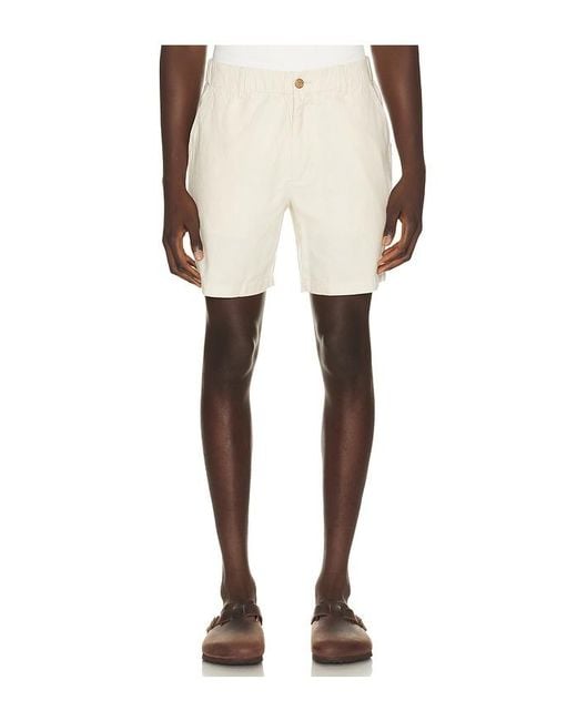 Marine Layer Natural Saturday Hemp Chino 7 Short for men