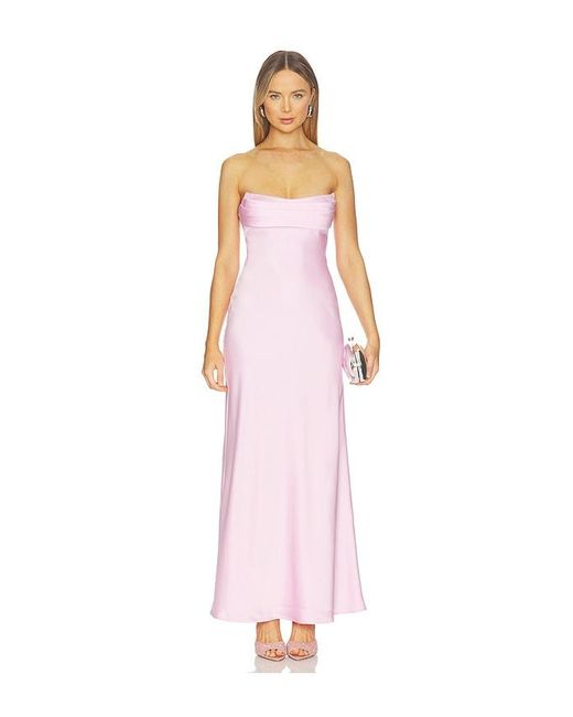Runaway the Label White Madeleine Strapless Maxi Dress