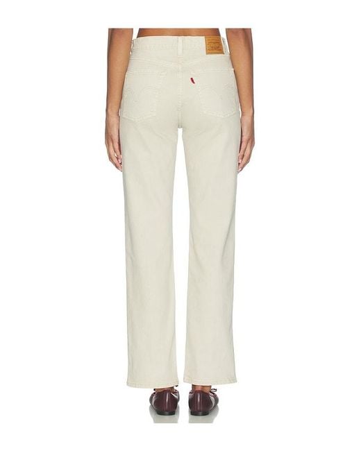 Levi's White Ribcage Slim Straight Jean