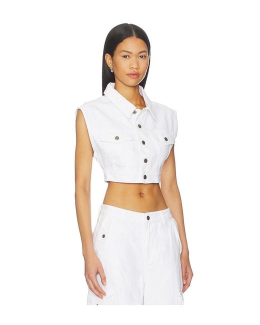 Ksubi White Trucker Vest