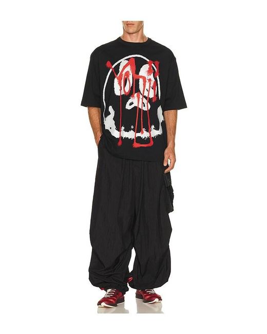 Y-3 Red Skullgfx Tee for men