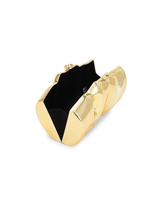 Cult Gaia Metallic Scrunch Clutch