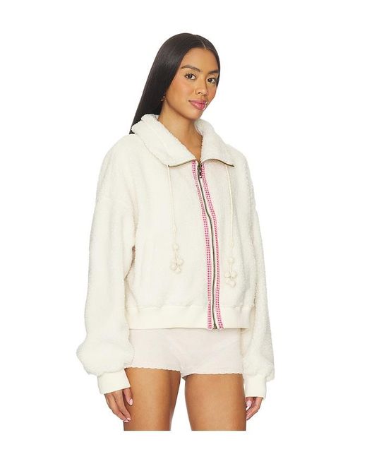 Free People White Alpine Sherpa Cardi