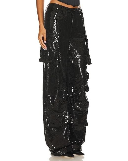 Steve Madden Black Duo Sequin Pant