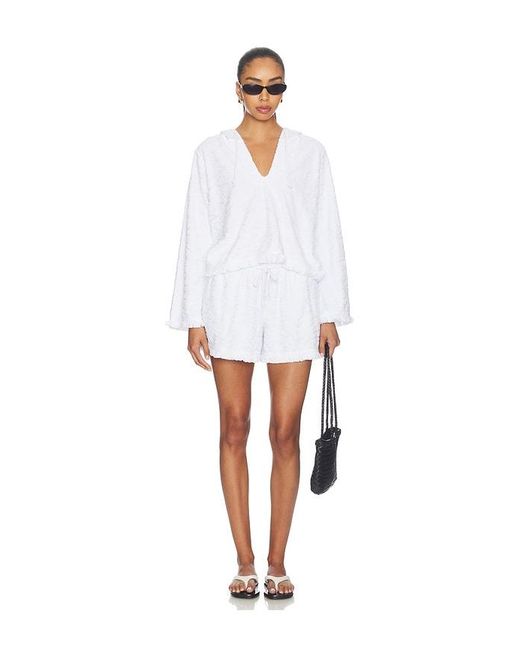 Bobi White Pullover Hoodie
