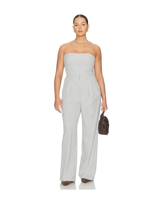 GOOD AMERICAN White Essential Suiting Trousers