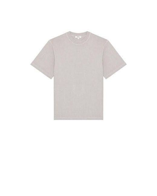 Agolde White Asha Mock Neck Tee for men