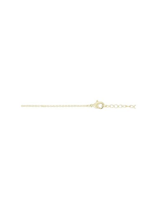 By Adina Eden White Pave Double Cross 2