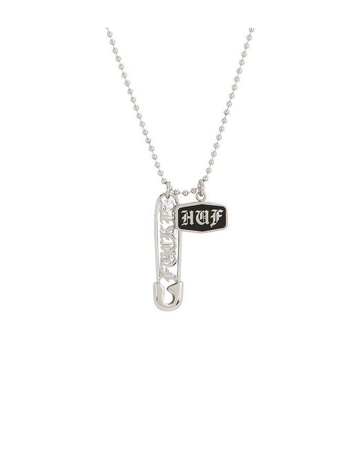 Huf White Old E Pendant for men