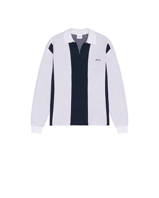 Students Golf Blue Gibson Fleece Long Sleeve Polo for men