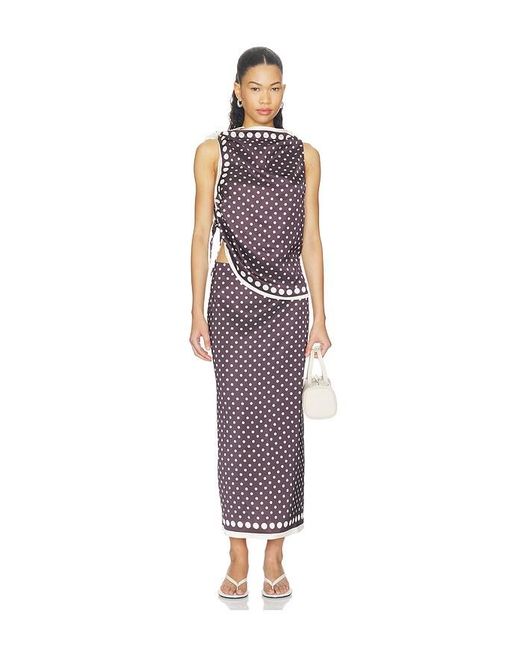 Stone Cold Fox Purple X Revolve Porsha Midi Skirt