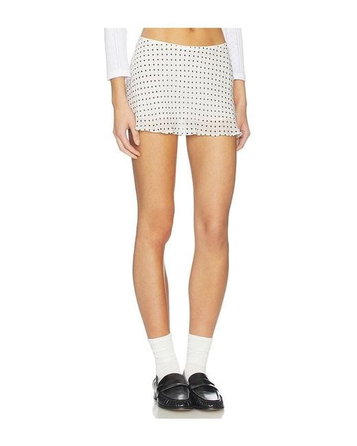 With Jean White Kiki Skirt
