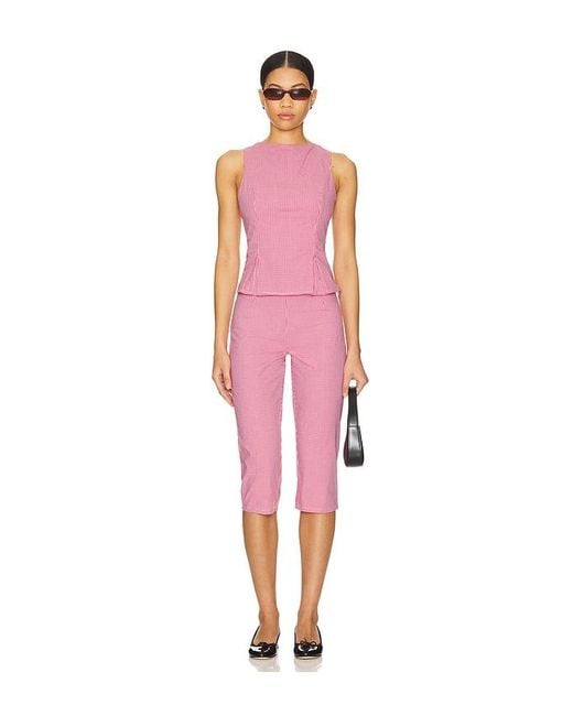 MORE TO COME Pink Drea Capri Pant