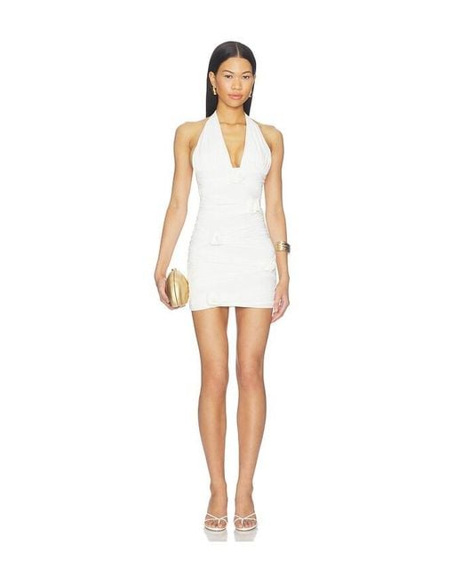 Maygel Coronel White Lirica Mini Dress