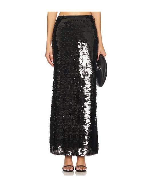 superdown Black Lydie Maxi Skirt