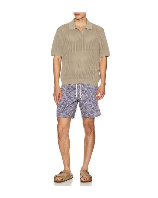 Rhythm Strandshorts Heritage Java in Blue für Herren
