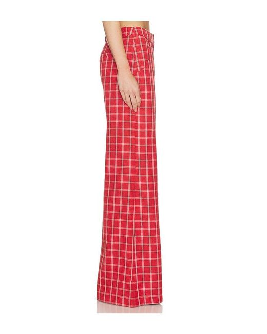 Amanda Uprichard Red Saddler Pants