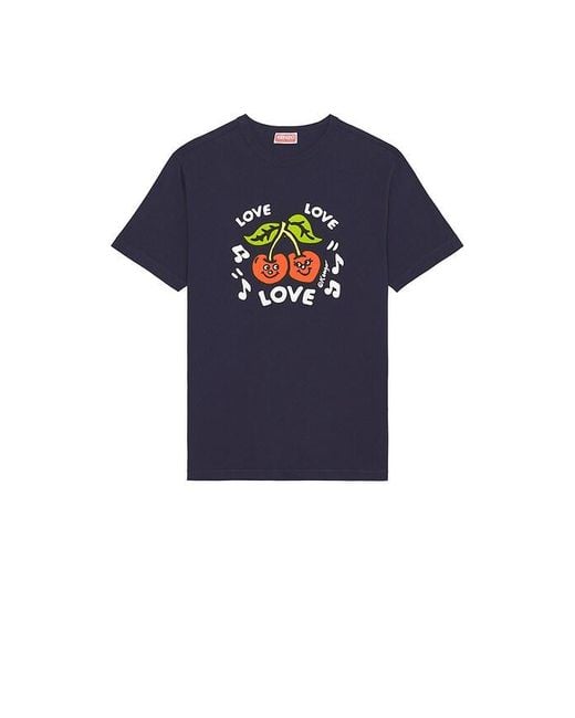 KENZO Blue Loves Classic T-Shirt for men