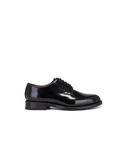 G.H.BASS Black Monogram Blucher for men
