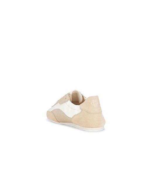 Jonathan Simkhai White Georgie Elasticized Leather Combo Sneaker