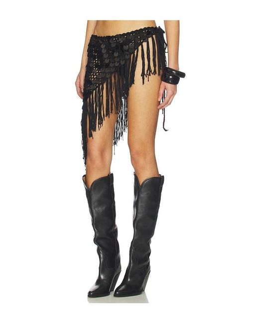 superdown Black Roca Tie Skirt