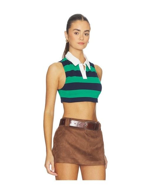 superdown Green Koko Crop Top