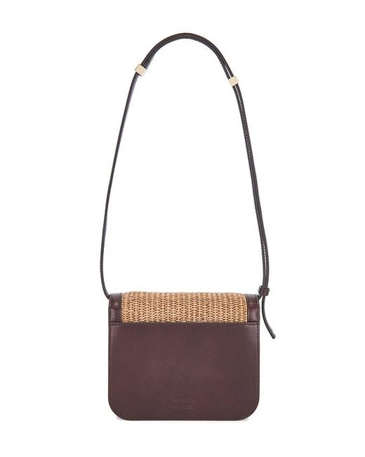 Loeffler Randall White Desi Crossbody With Lock Hardware