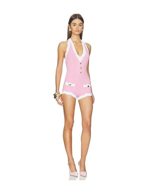 retroféte Red Jayde Romper