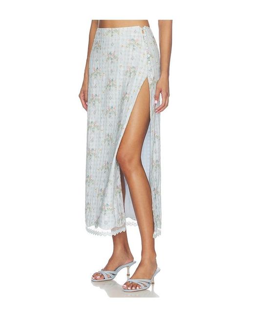 Agua Bendita Blue Tove Bleu Skirt